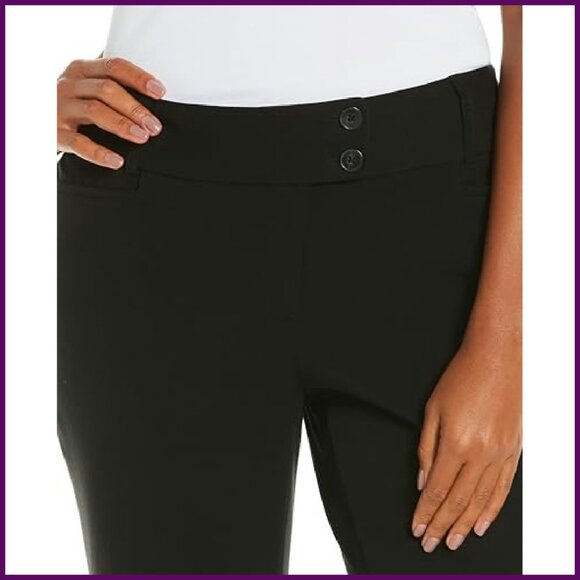 Curvy Fit Gabardine Bootcut Dress Pants, Stretch Comfort, Two Inseams - Picture 5 of 8